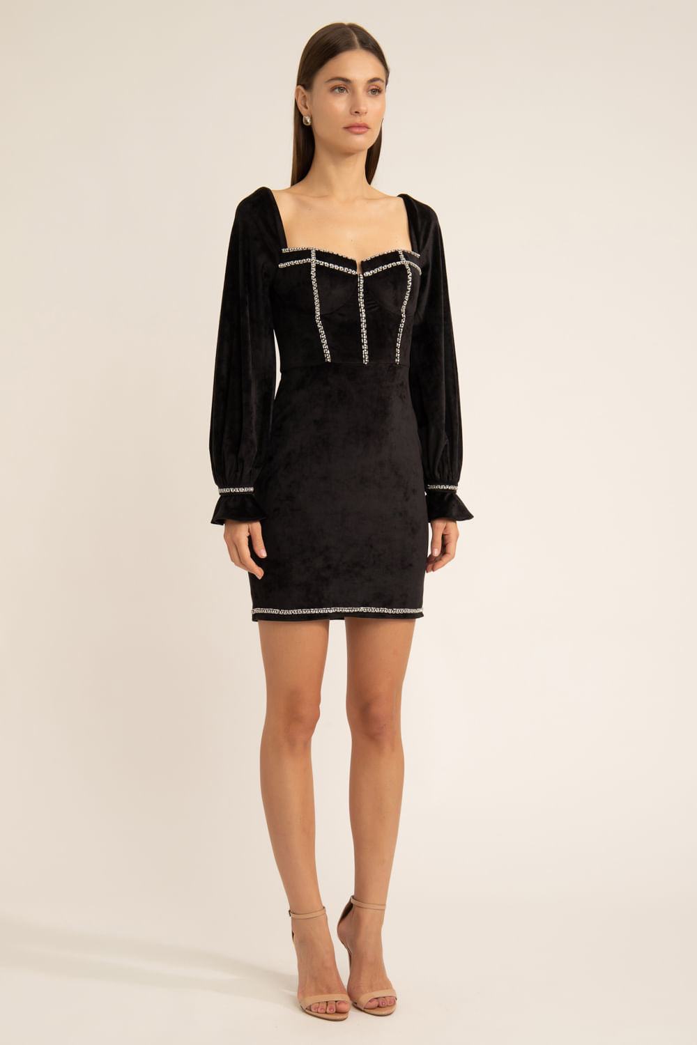 VESTIDO PATBO INVERNO 22 PRETO