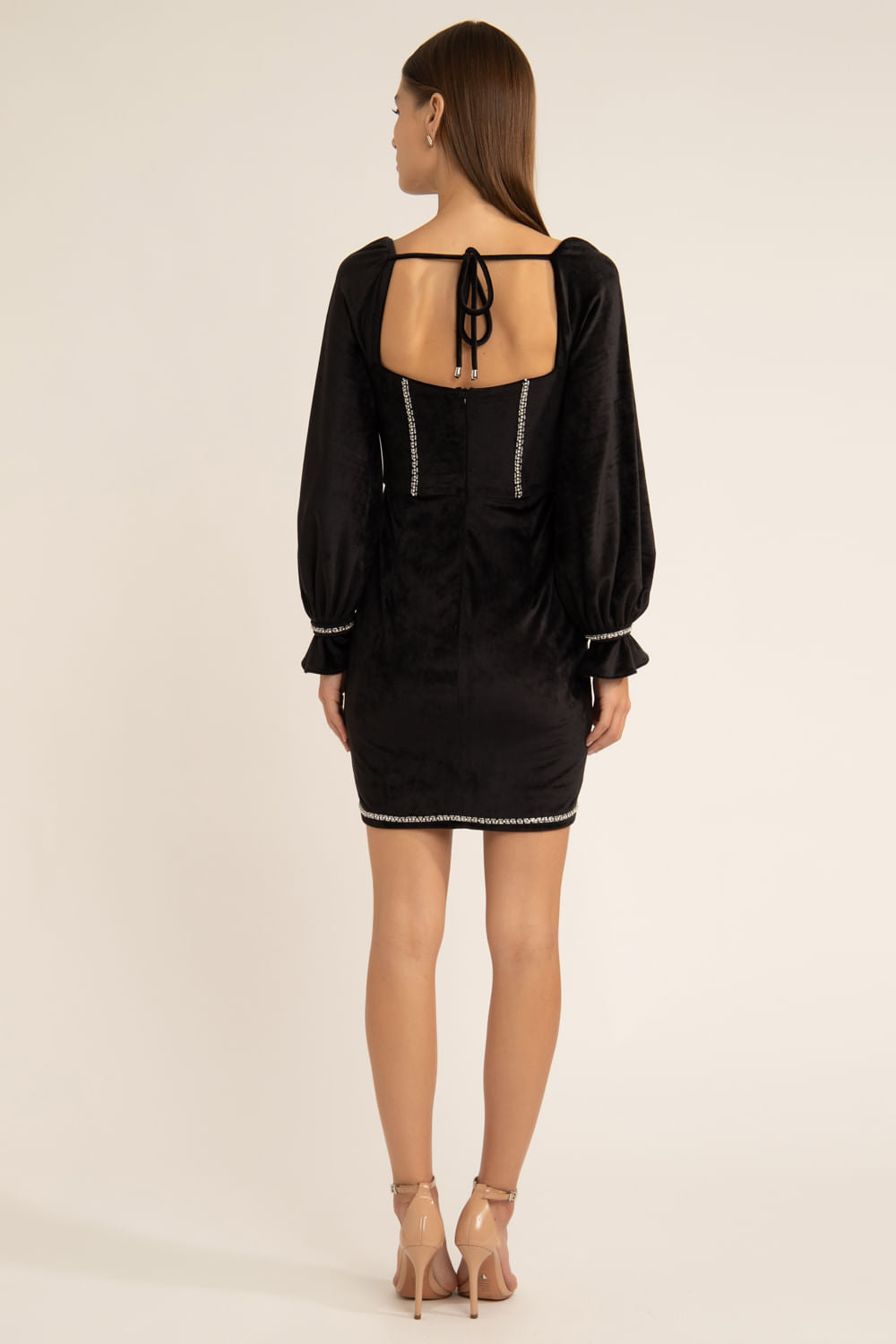 VESTIDO PATBO INVERNO 22 PRETO