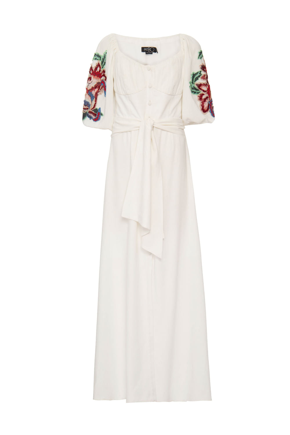 VESTIDO LONGO BOTÕES SCAPE OFF WHITE