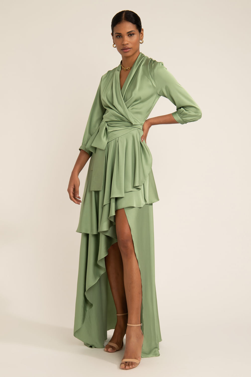 VESTIDO PATBO I22 VERDE