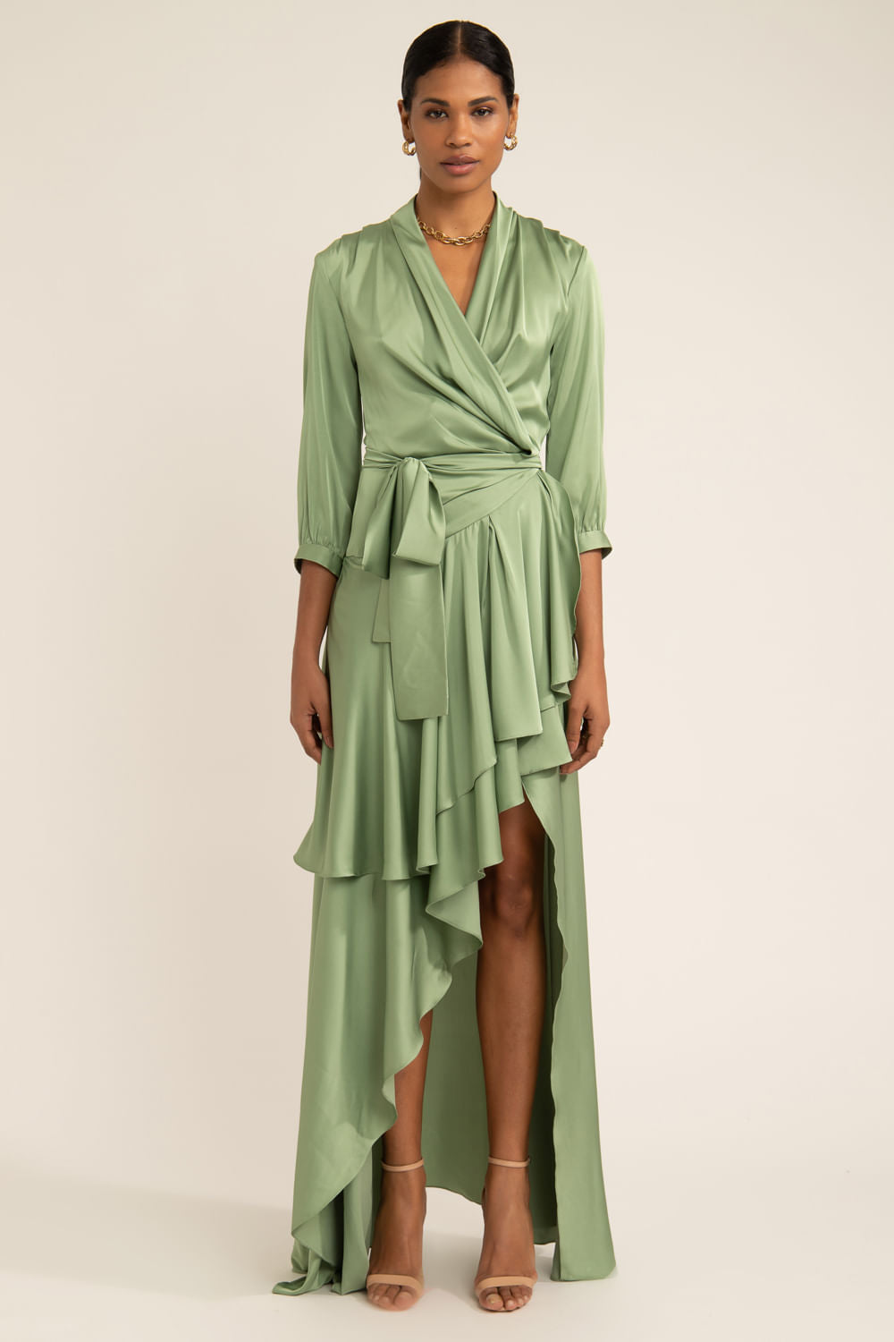 VESTIDO PATBO I22 VERDE