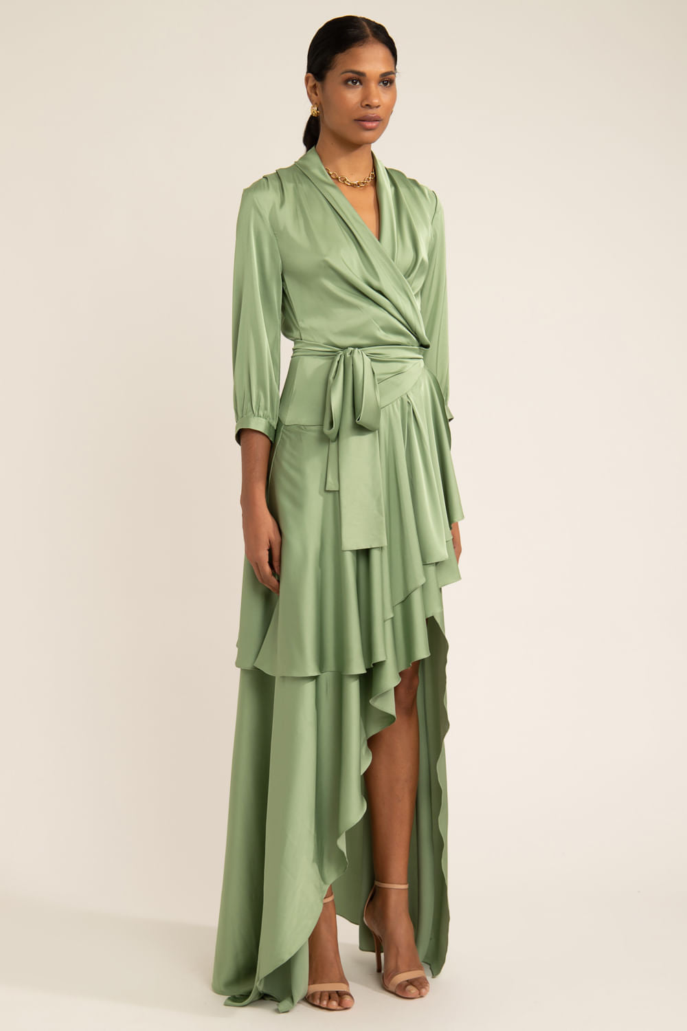 VESTIDO PATBO I22 VERDE