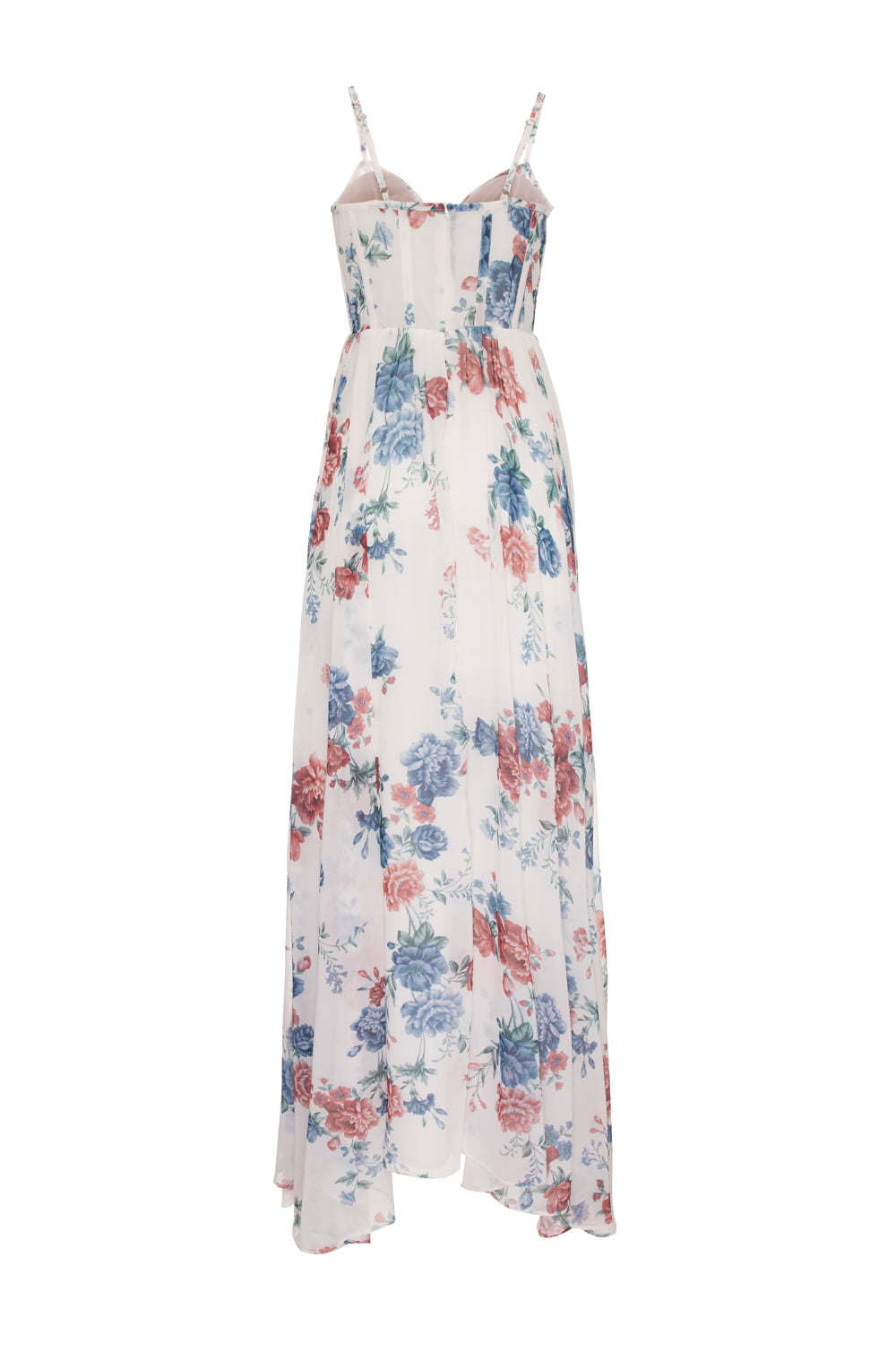 VESTIDO LONGO FLORAL OLGA  OFF WHITE