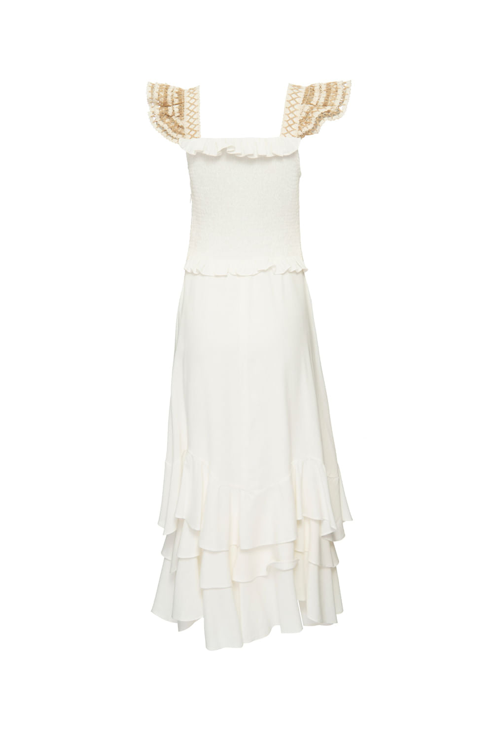VESTIDO MÍDI NÓ DESERT OFF WHITE