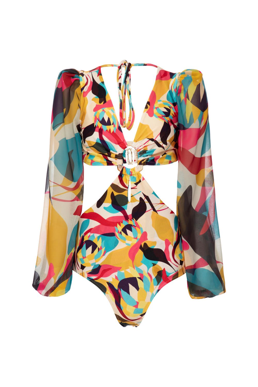 BODY RECORTES PROTEA AMARELO