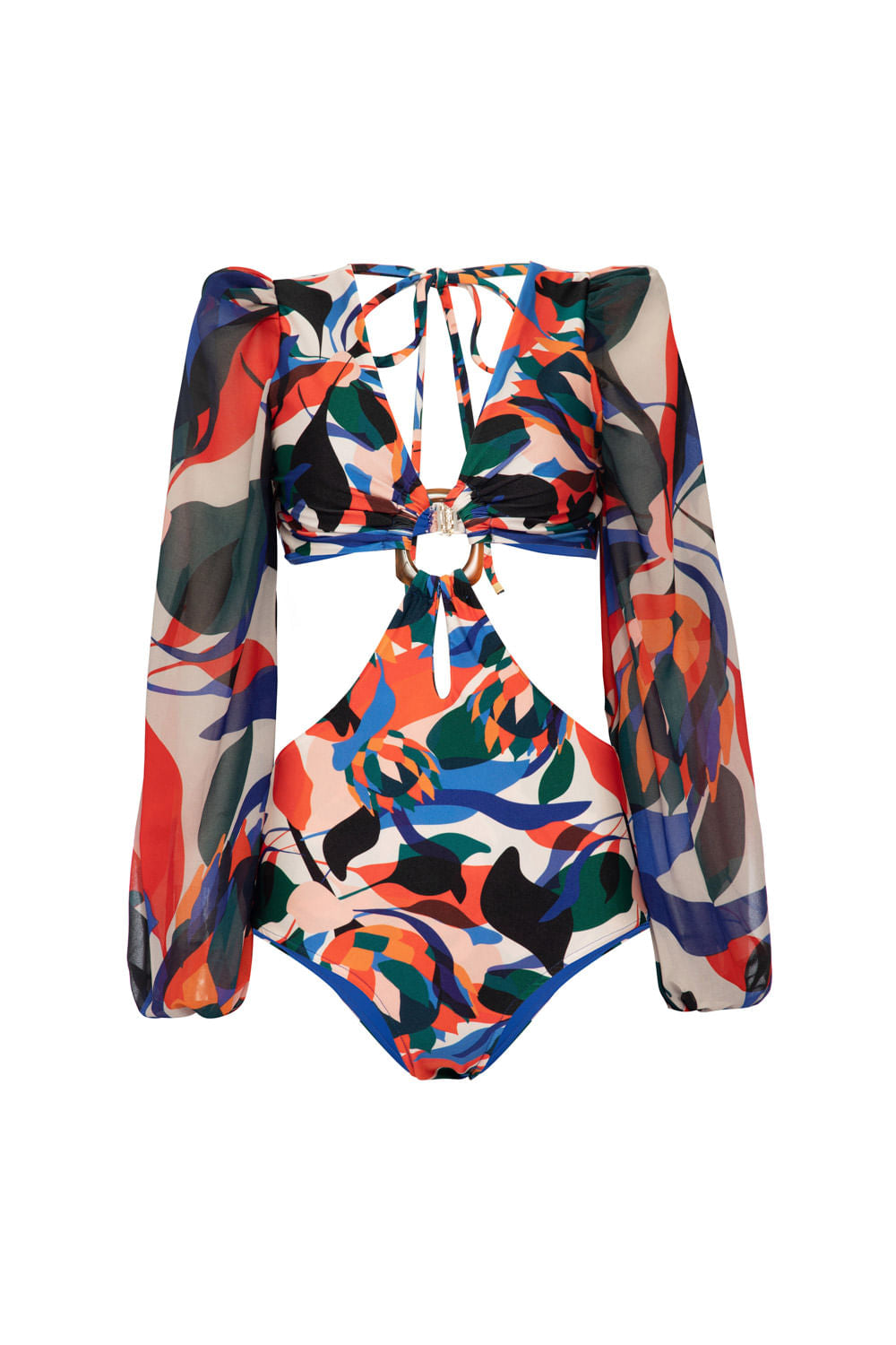 BODY RECORTES PROTEA VERMELHO