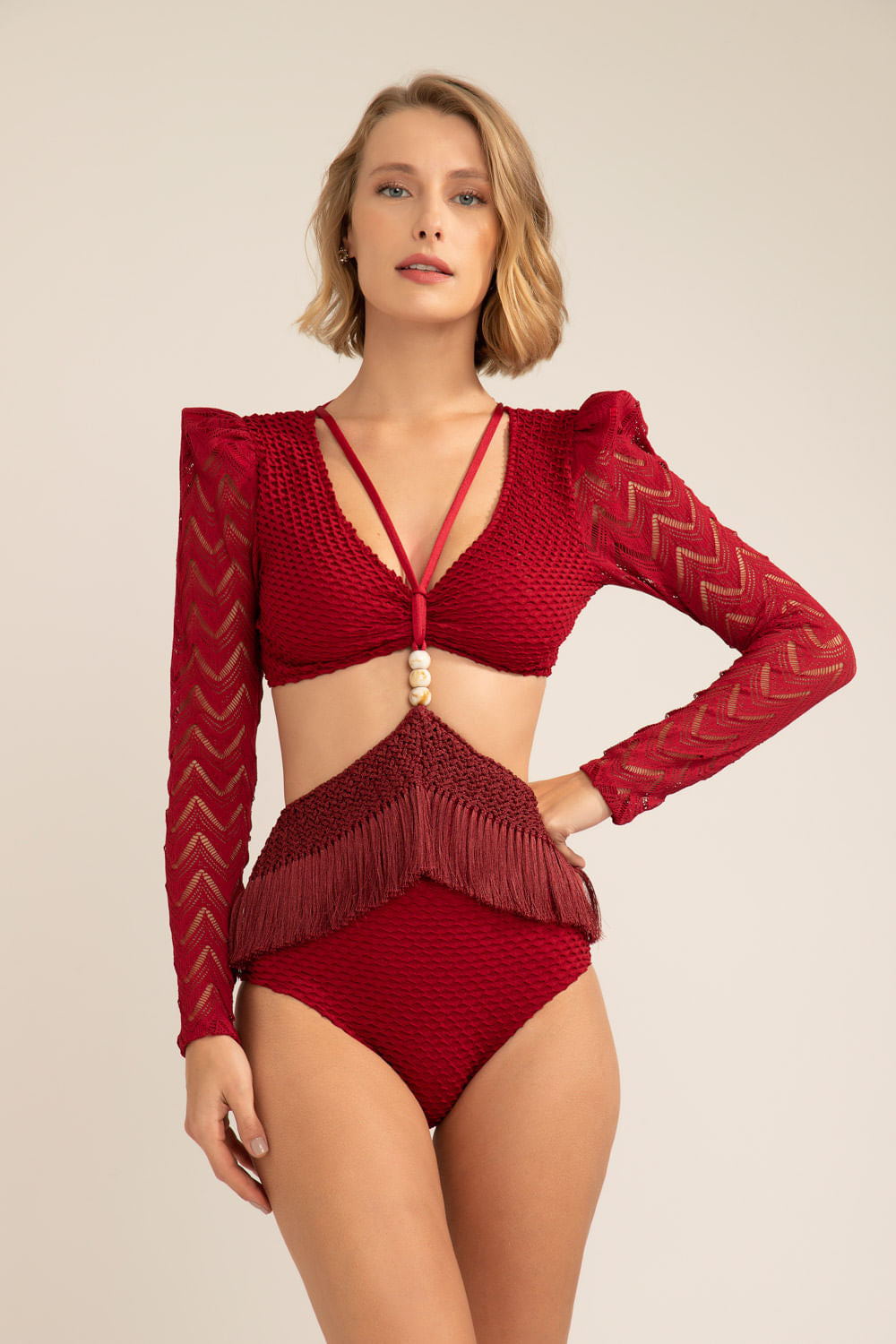 BODY MANGA TELA DEEP DIVE VERMELHO