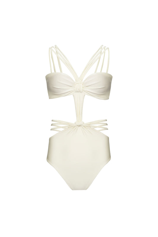 BODY DE BEACH ROSA SELVAGEM COM NÓS OFF WHITE