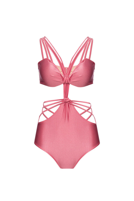 BODY DE BEACH ROSA SELVAGEM COM NÓS ROSA