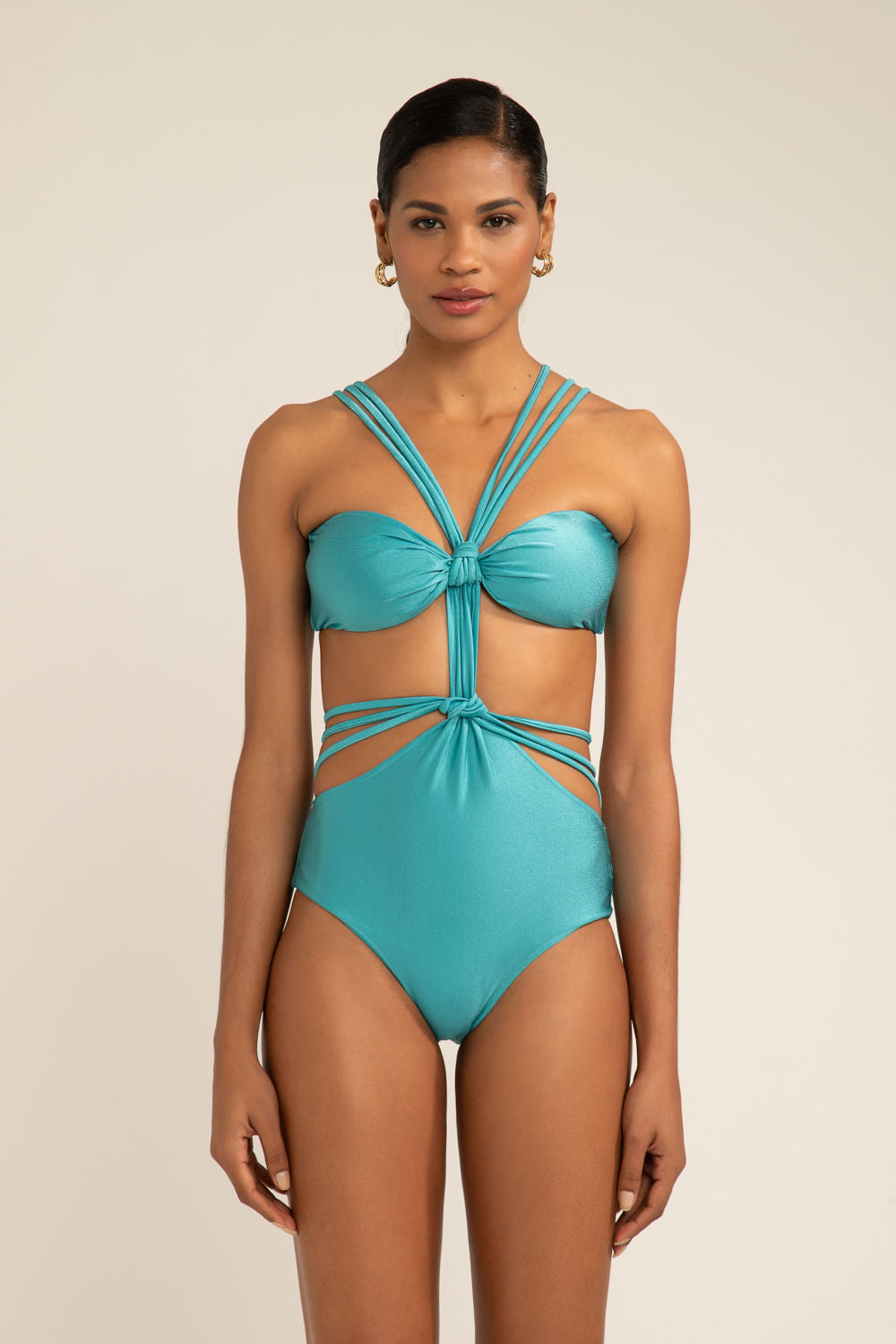 BODY DE BEACH ROSA SELVAGEM COM NÓS AZUL