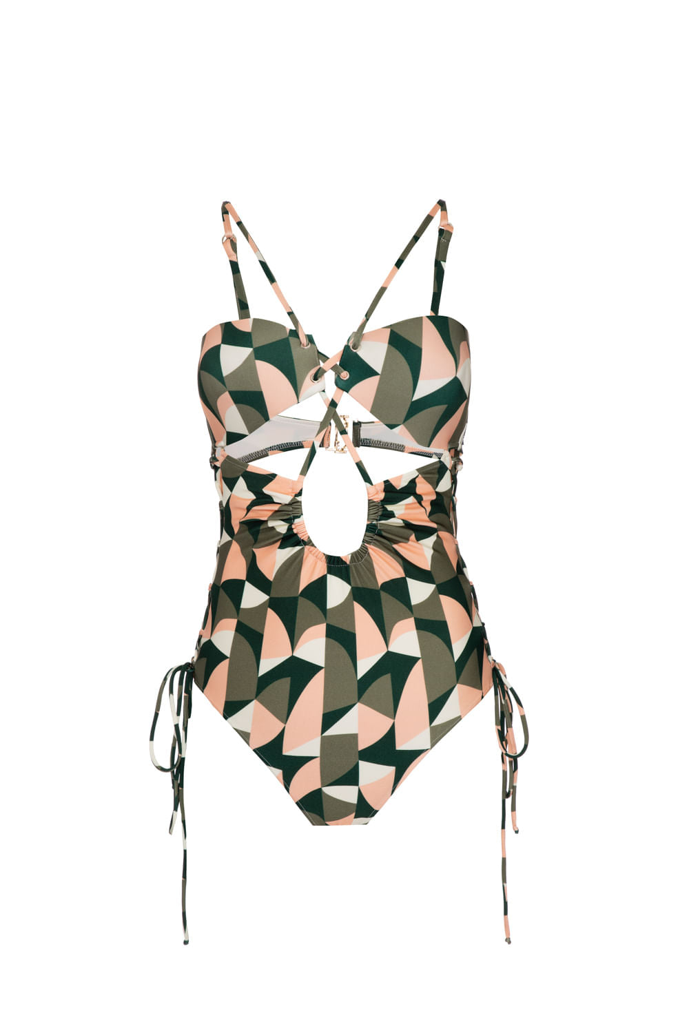 BODY DE BEACH TRANÇADO GEOMETRICO PLITKA VERDE