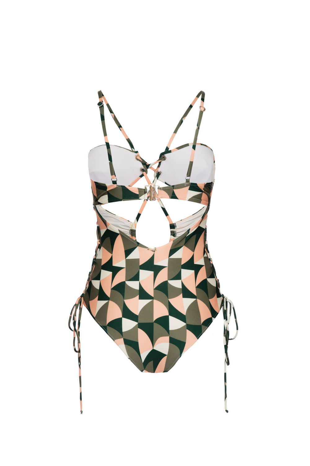 BODY DE BEACH TRANÇADO GEOMETRICO PLITKA VERDE
