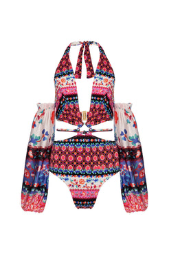 BODY DE BEACH BABUSKA COM MANGA PRETO