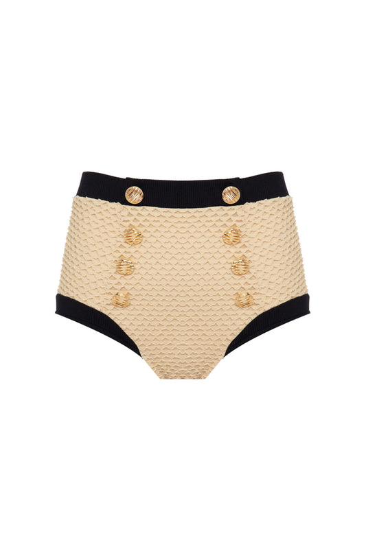 HOT PANTS BOTÕES DEEP DIVE OFF WHITE