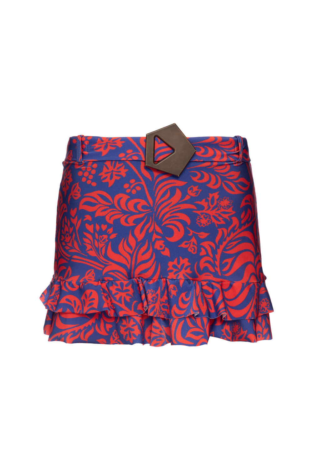 HOT PANTS FIVELA TROPICAL GRÁFICO AZUL