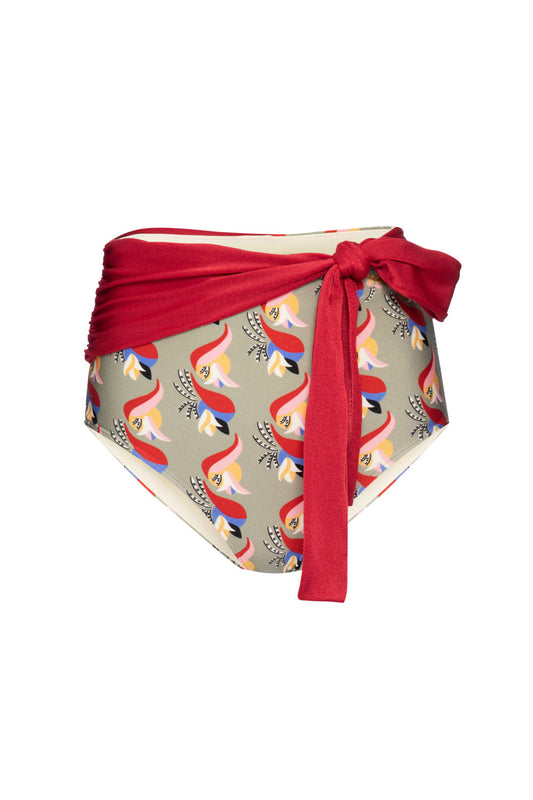 HOT PANTS AMARRAÇÃO ZAYA RETRÔ VERDE