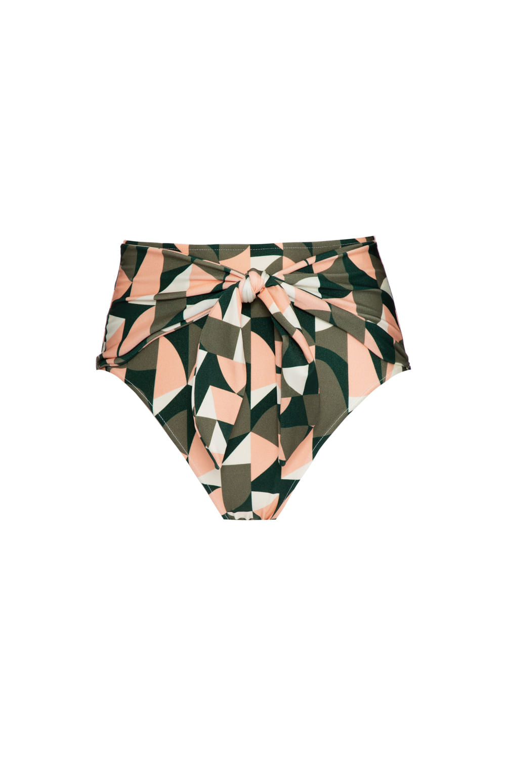 HOT PANTS AMARRAÇÃO GEOMÉTRICO ZELLIJ VERDE