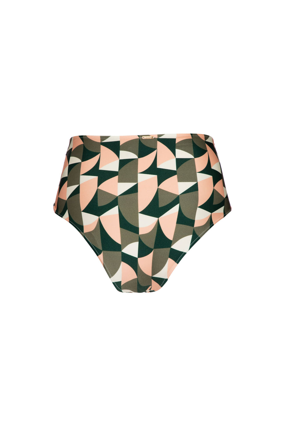 HOT PANTS AMARRAÇÃO GEOMÉTRICO ZELLIJ VERDE