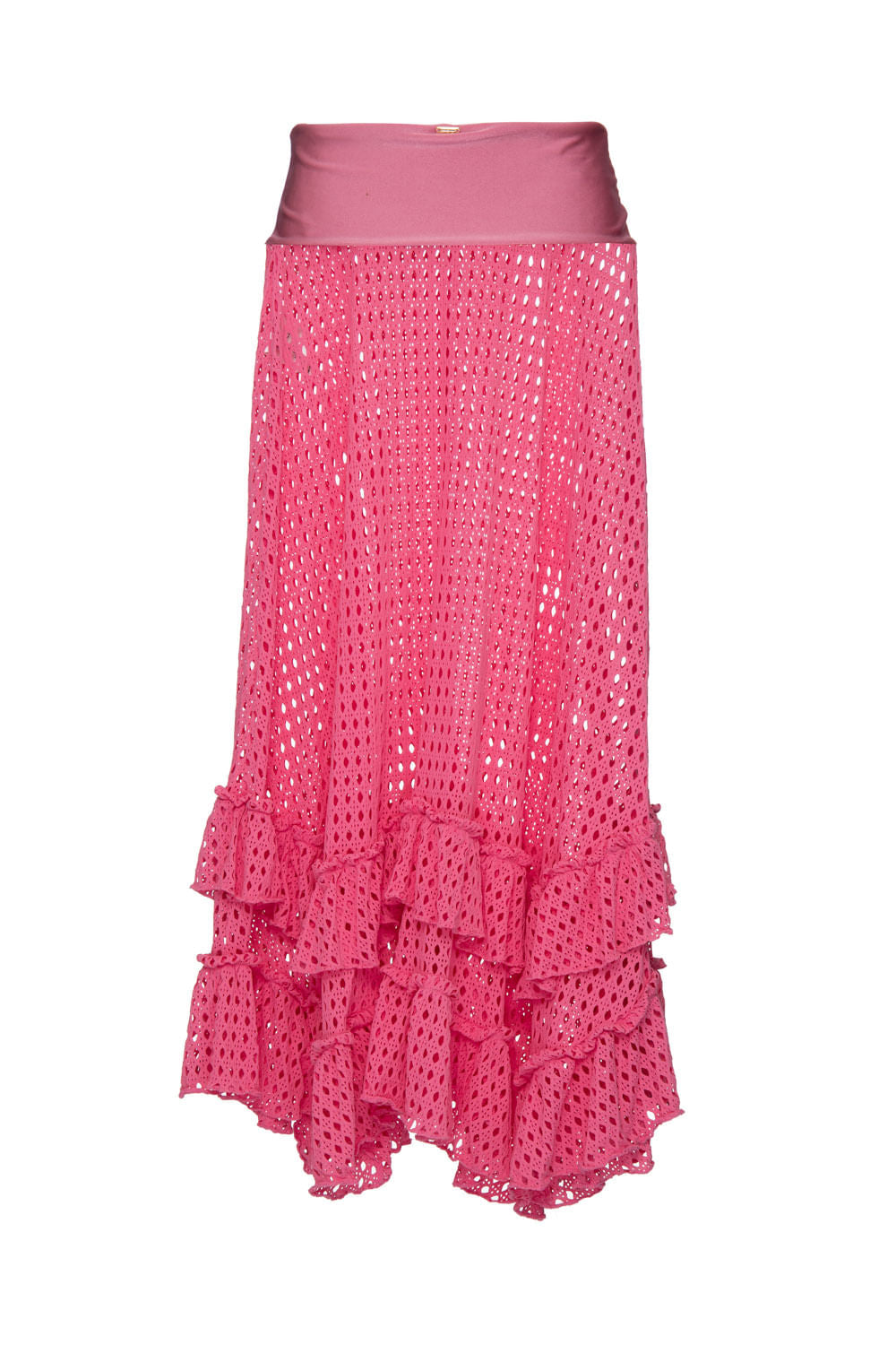 SAIA LONGA TELA LYCRA STRIPS ROSA