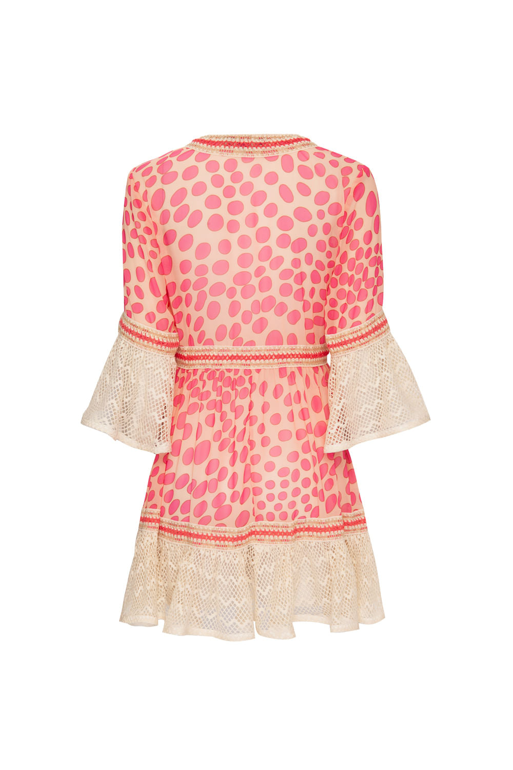 VESTIDO CURTO TELA POÁ BOSSA ROSA