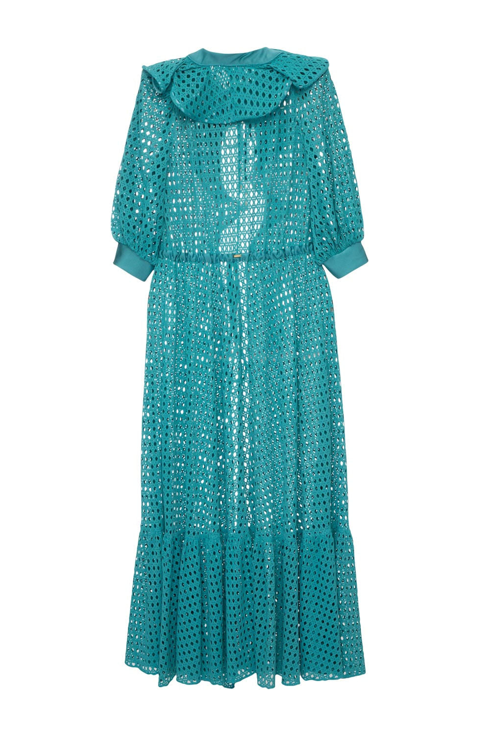 SAÍDA DE PRAIA LONGA TELA LYCRA STRIPS AZUL