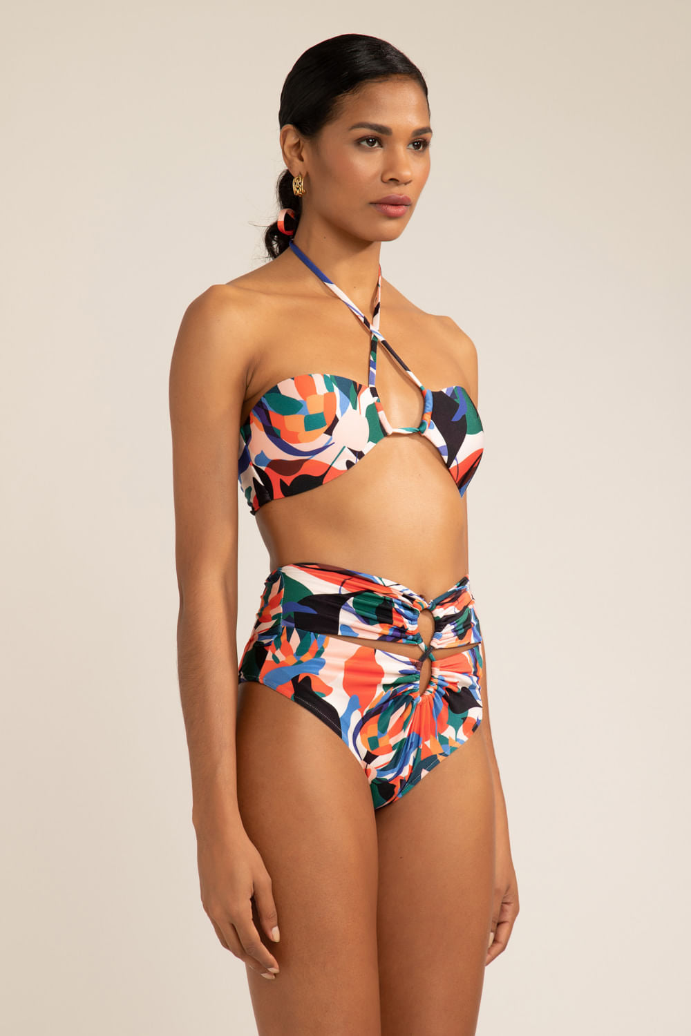 TOP BIQUÍNI TRANÇADO PROTEA VERMELHO