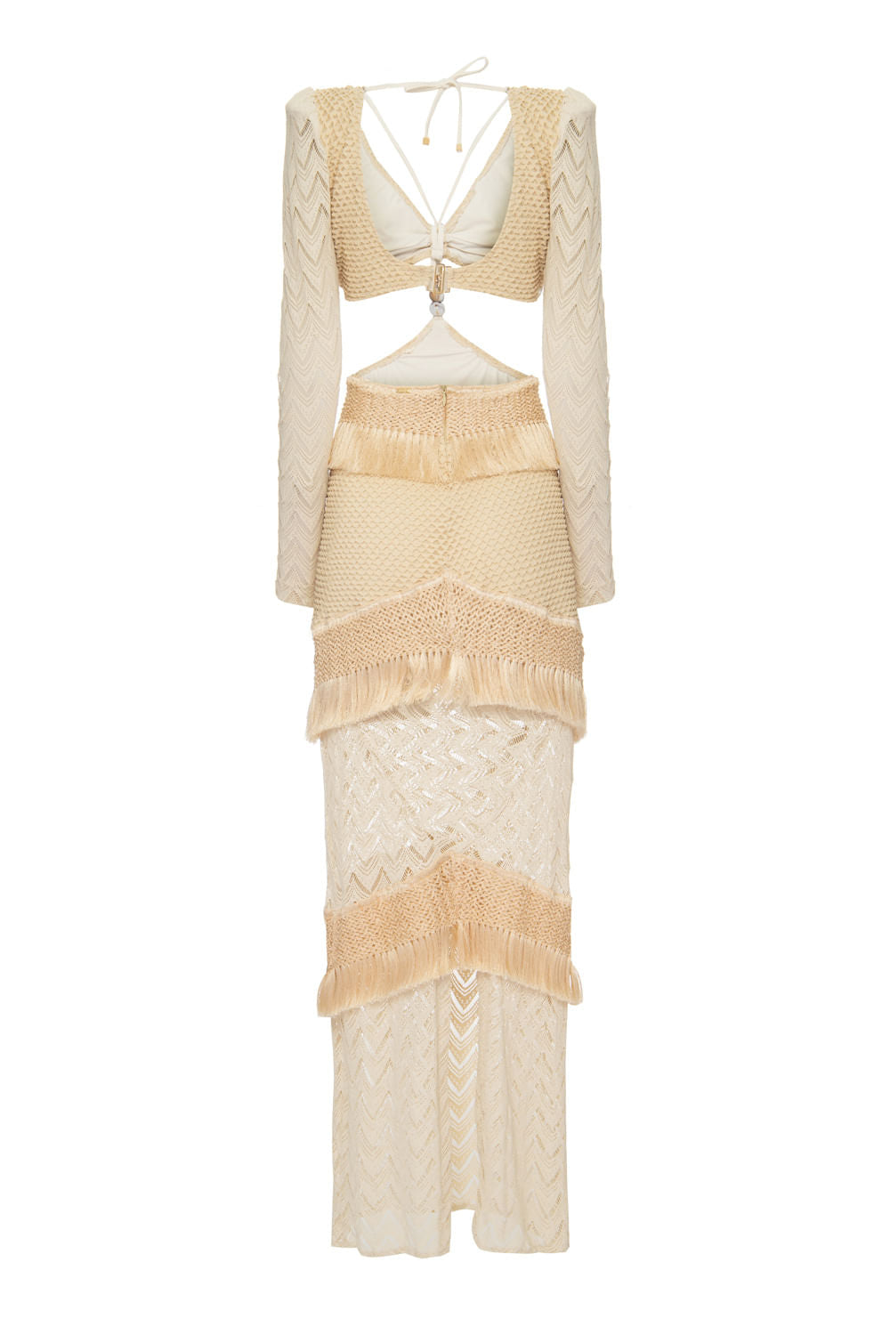 VESTIDO LONGO FRANJAS DEEP DIVE OFF