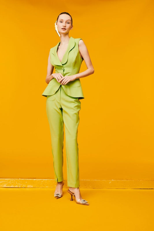 COLETE BOLSOS CREPE VERDE