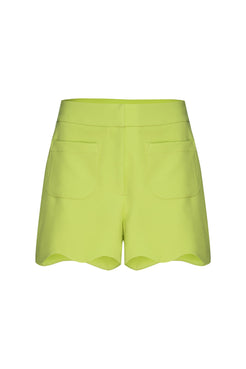 SHORT BOLSOS CREPE VERDE