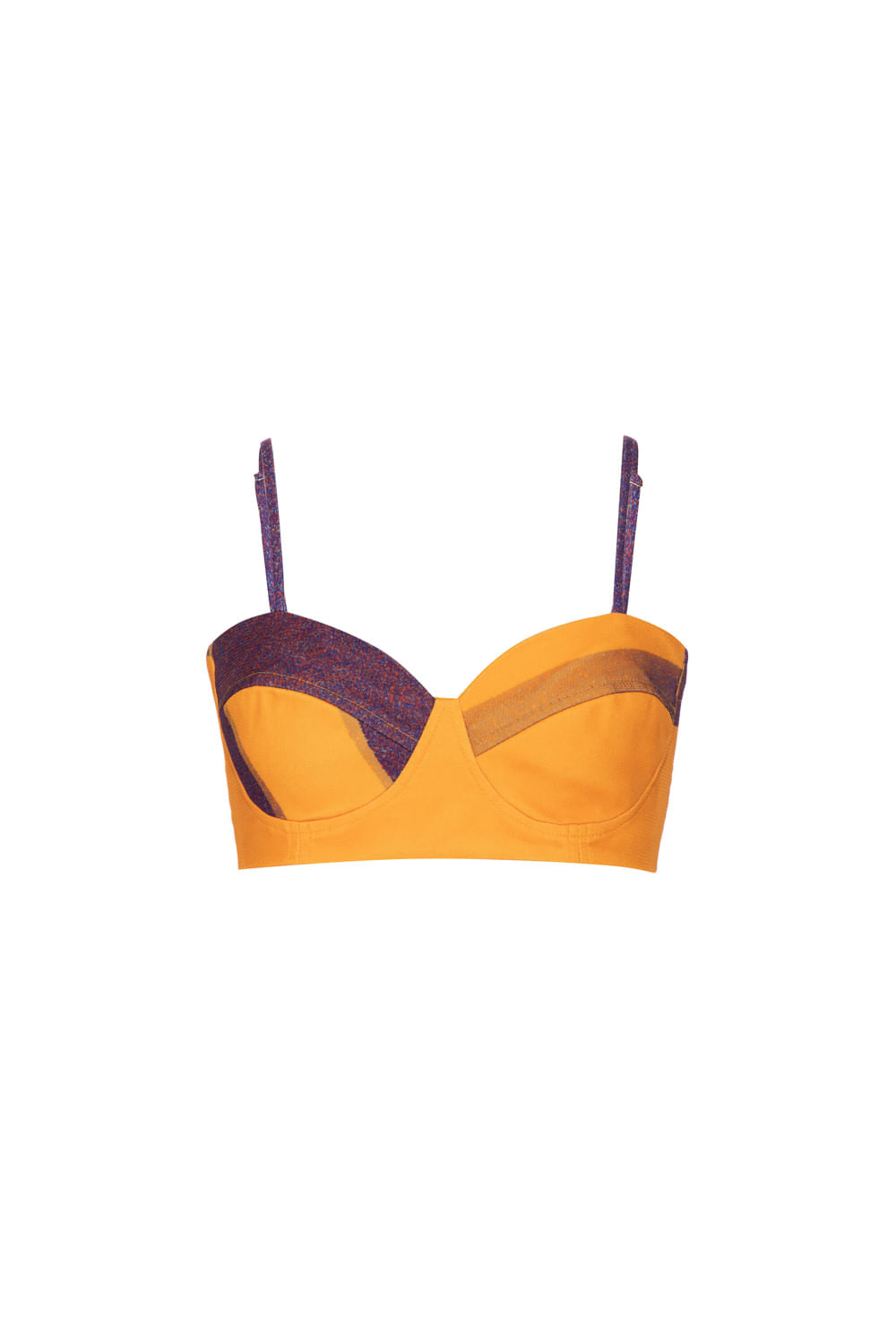 TOP CROPPED SERPENTE AMARELO