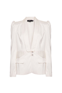 Blazer cetim rampling off white
