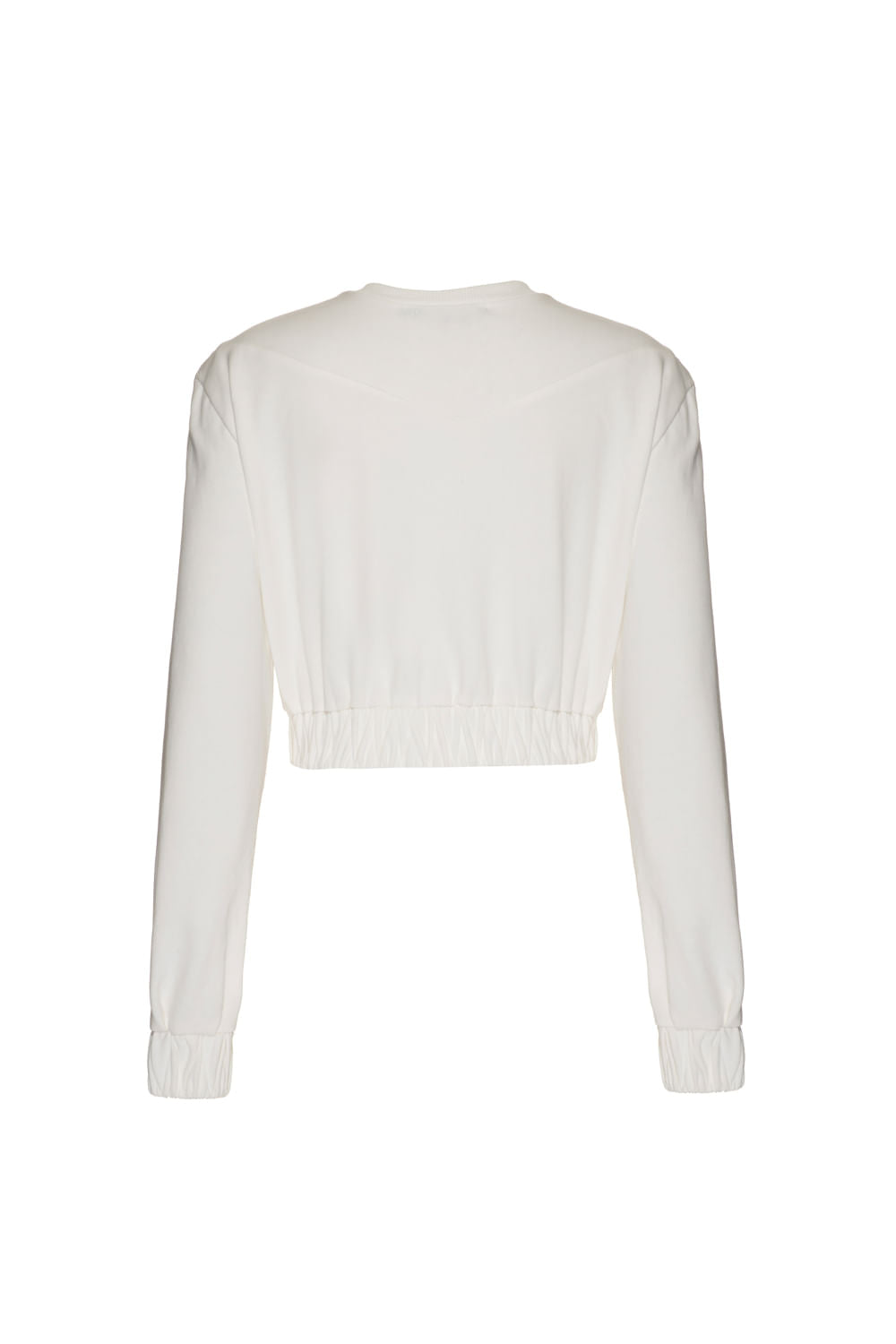 Blusa bordada mangas moletom lucy - mães off white
