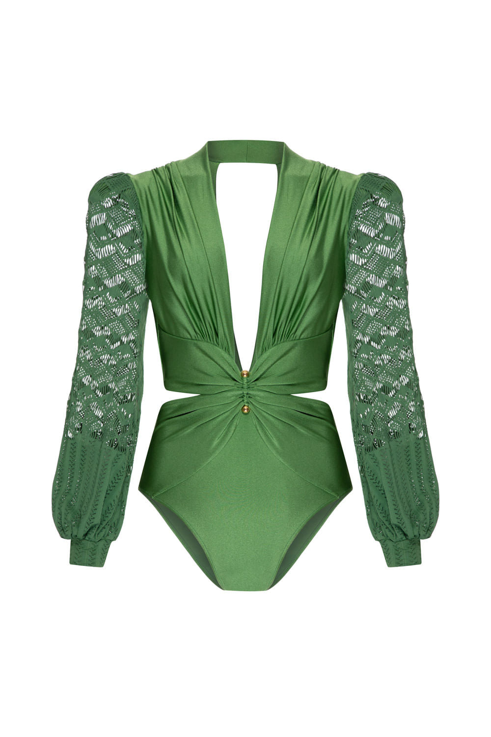 BODY MANGAS TELA GEO LUDIC VERDE