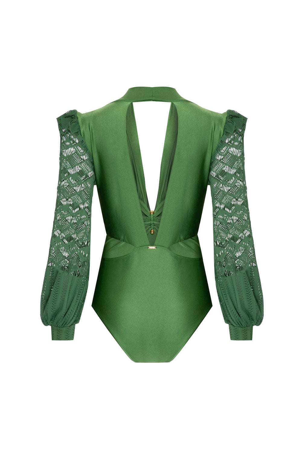 BODY MANGAS TELA GEO LUDIC VERDE