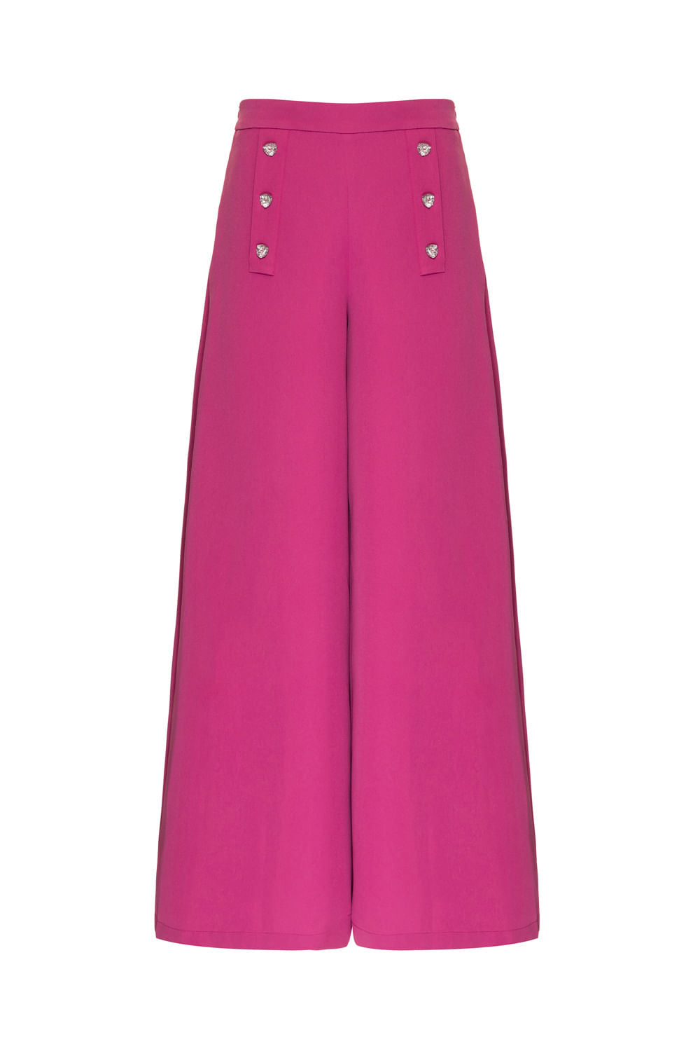 CALÇA PANTALONA CREPE EDIE FUCSIA