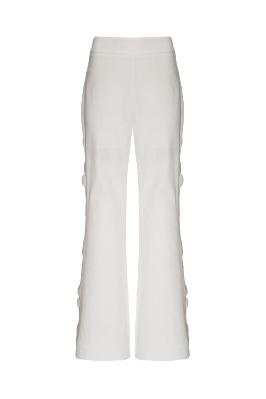 CALÇA RECORTE LINHO NILO MATRON OFF WHITE