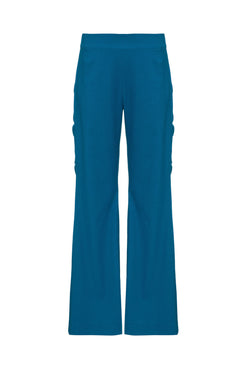 CALÇA RECORTE LINHO NILO MATRON AZUL