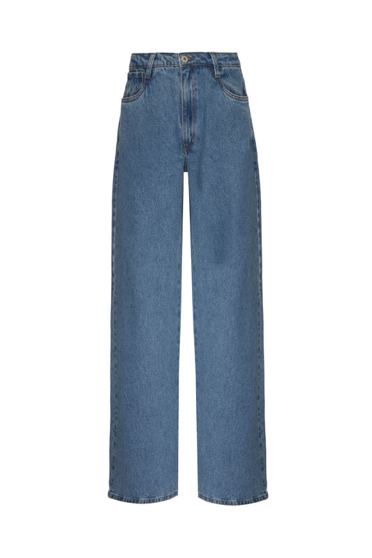 CALÇA AMPLA DENIM VOGEL AZUL JEANS CLARO