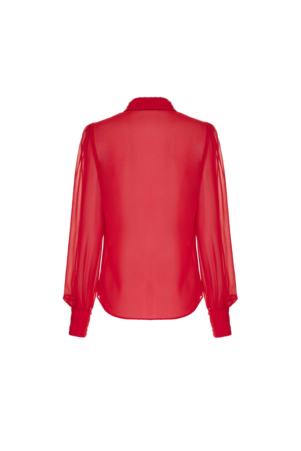 CAMISA BABADOS CHIFFON MIDNIGHT VINHO