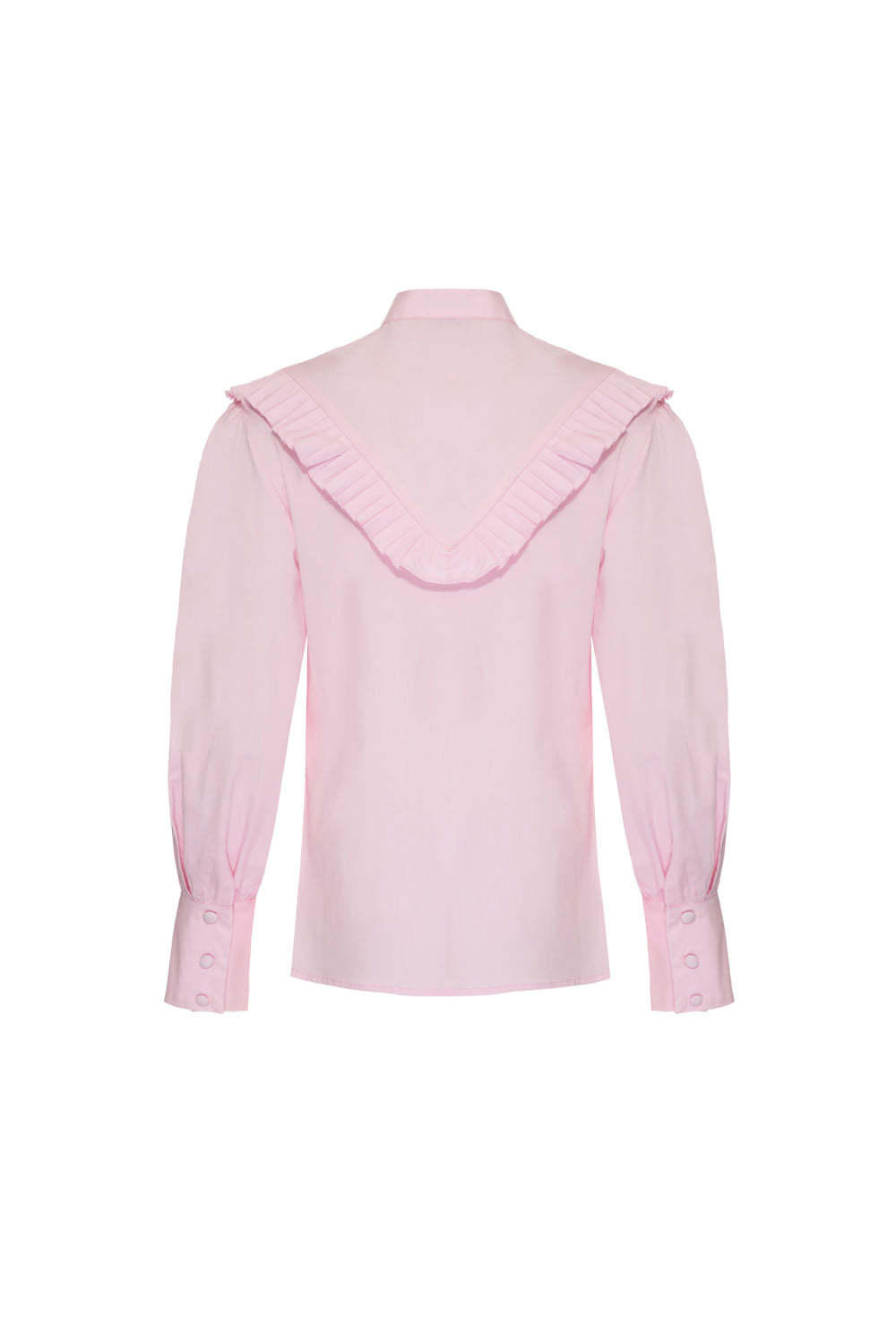Camisa bordada tricoline spencer rosa