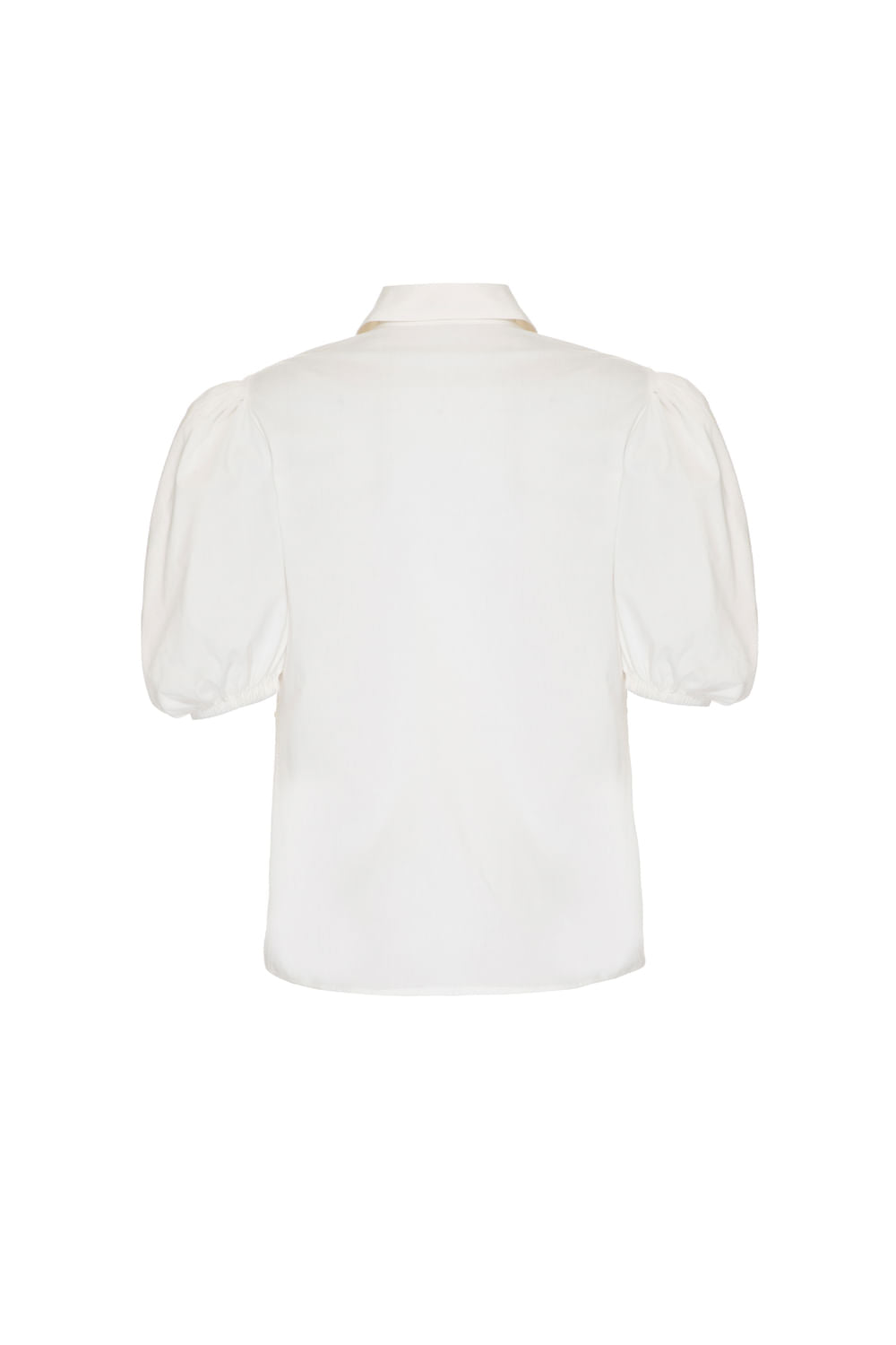 Camisa mangas bufantes bordado tricoline spencer off white