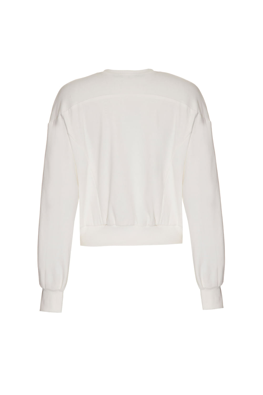 CASACO BORDADO MOLETOM LUCY - MÃES OFF WHITE