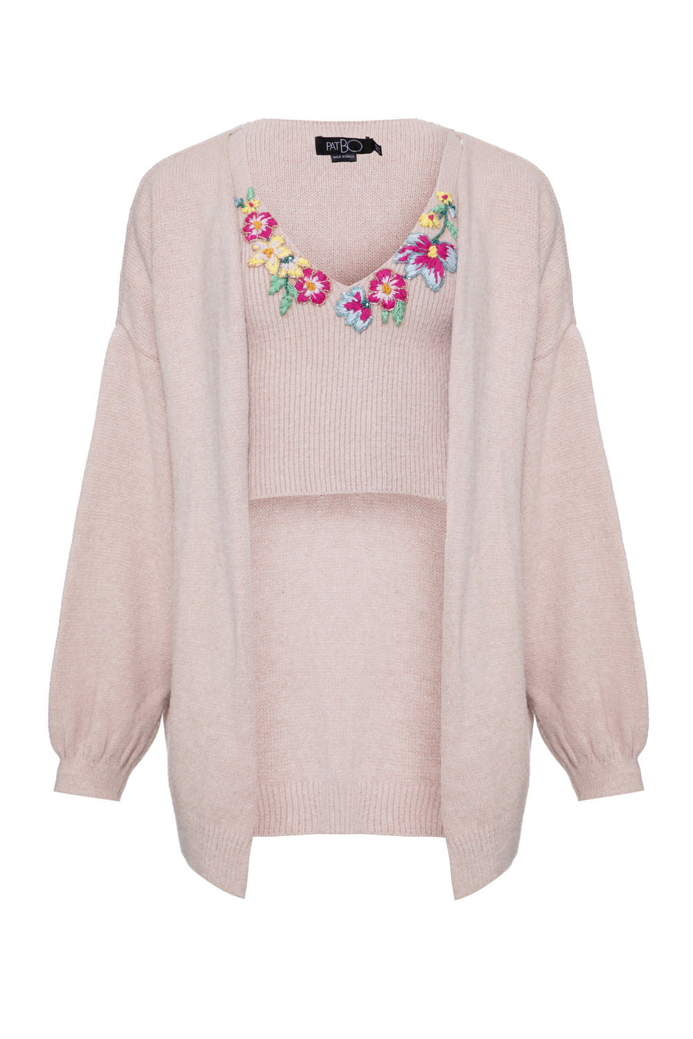 CONJUNTO TRICOT MISS EMILY ROSA
