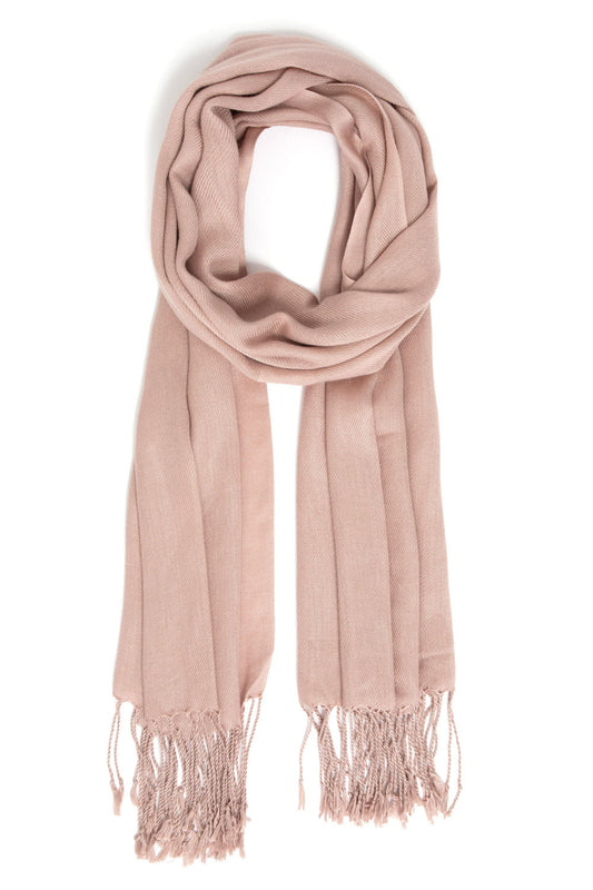 LENÇO PASHMINA FRANJAS PELE