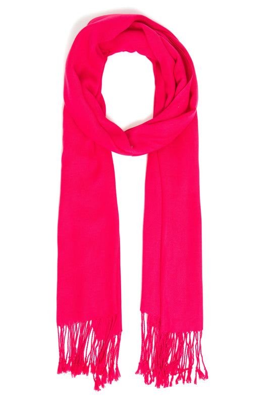 LENÇO PASHMINA FRANJAS PINK