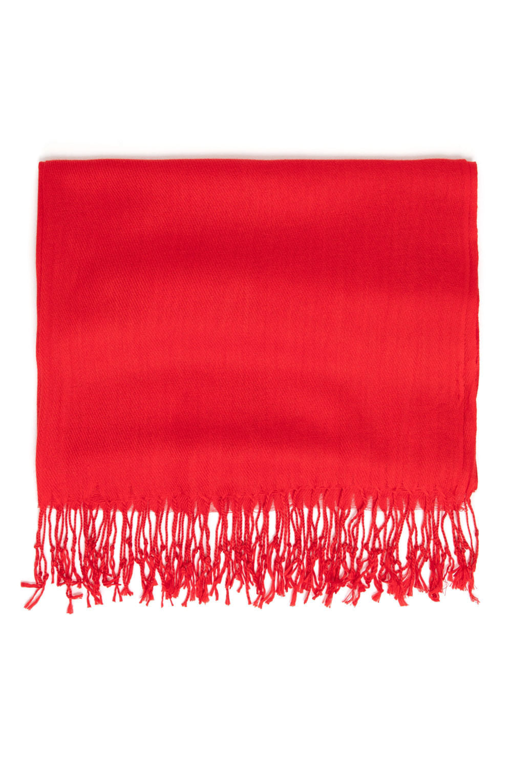 LENÇO PASHMINA FRANJAS CEREJA