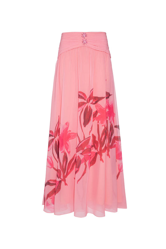 SAIA LONGA FLORAL VICTÓRIA ROSA