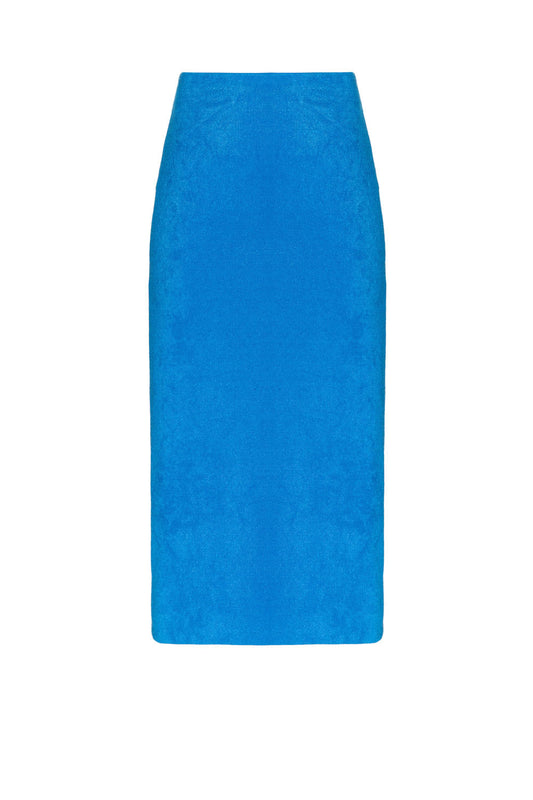 SAIA MÍDI MALHA LUXOR SPY AZUL