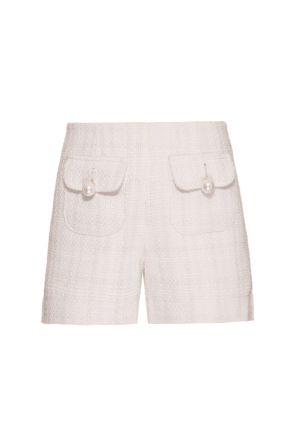 SHORT BOLSOS TWEED CHARLOTTE OFF WHITE