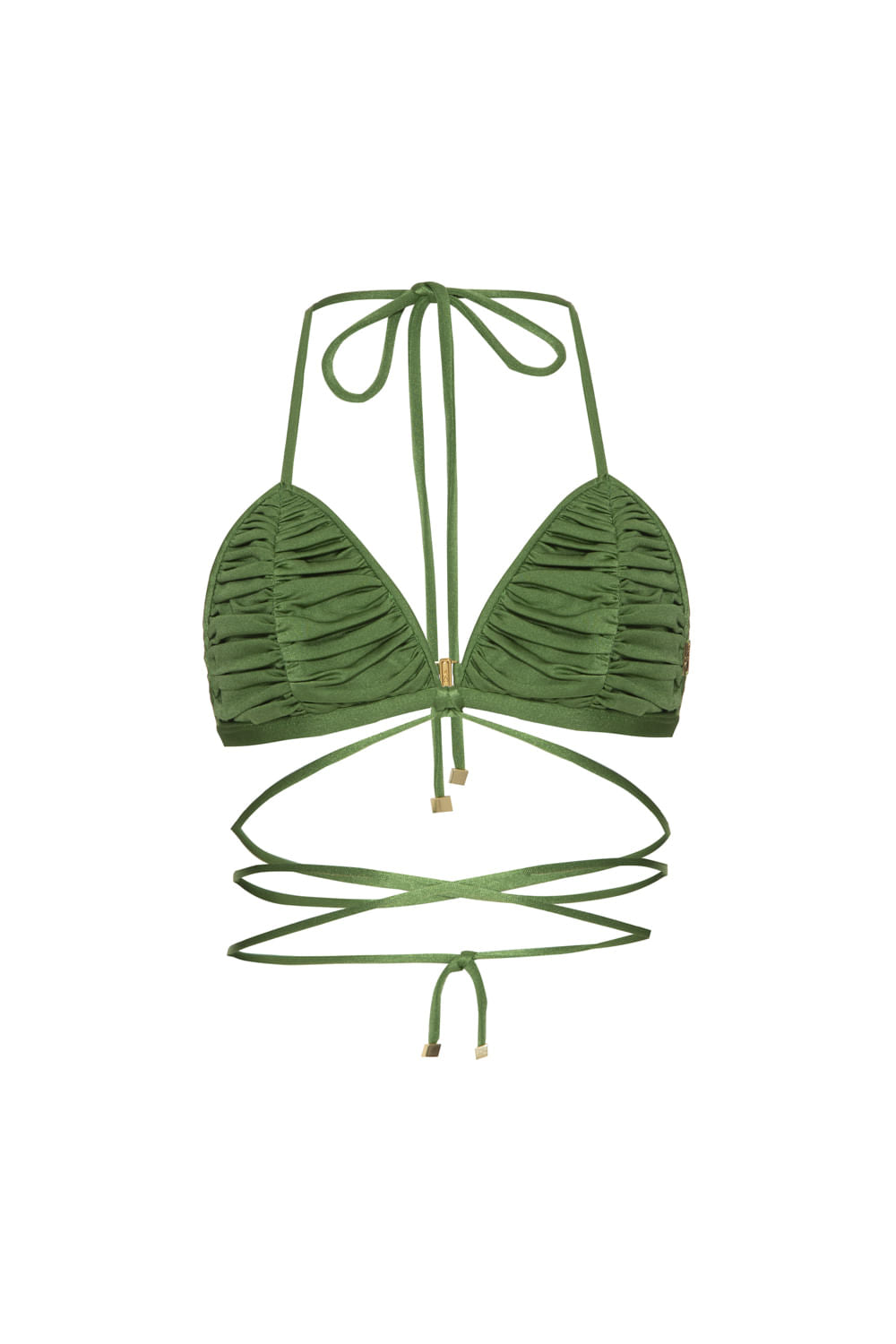 TOP BIQUÍNI CORDÕES LYCRA JOLIE VERDE